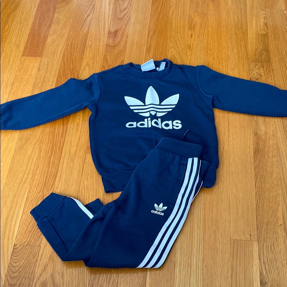 Adidas Kids Navy Tracksuit
